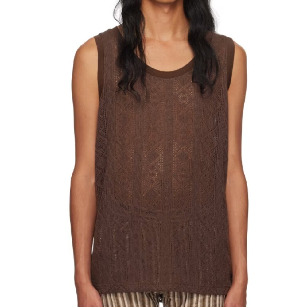 BNWT AW23 CMMN SWDN KNITTED TANK TOP L